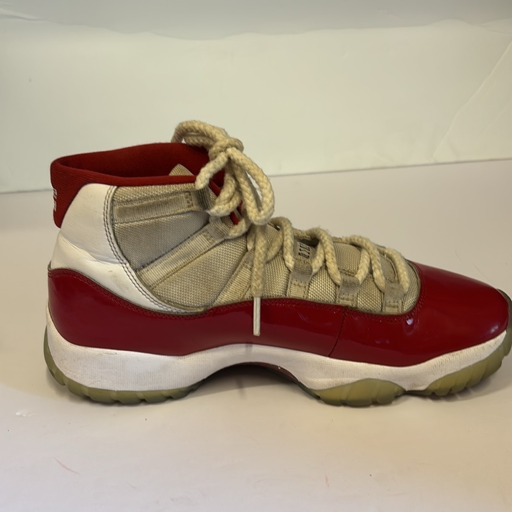Nike Air Jordan 11 Cherry Red Basketball Shoes - Picture 9 of 10